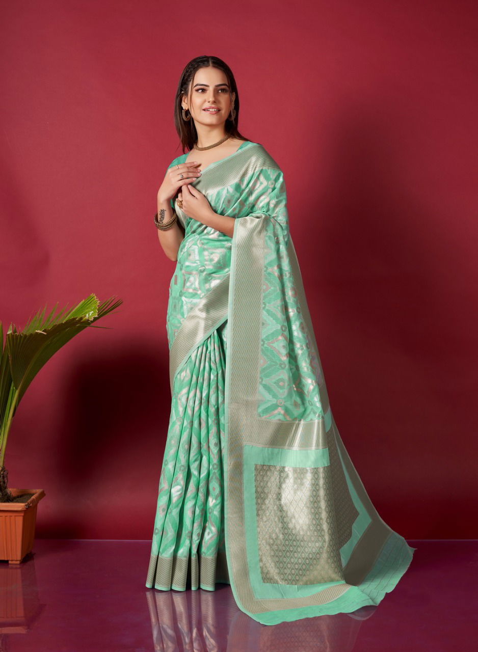 Muskan Linen Party Wear Sarees Catalog